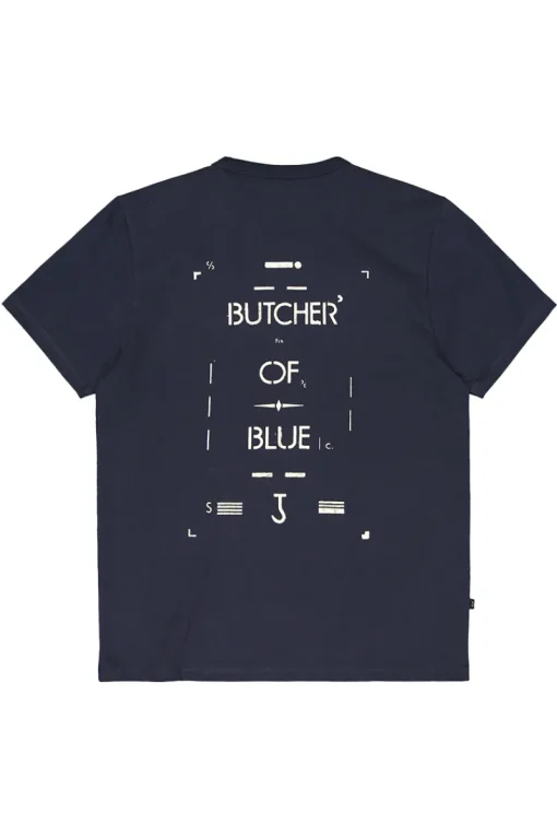 Butcher of Blue Designer|T-shirts & Polo's^Heren t-shirt kortemouw blauw