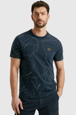 PME Legend Designer|T-shirts & Polo's^Heren t-shirt kortemouw blauw