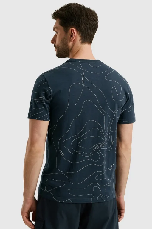 PME Legend Designer|T-shirts & Polo's^Heren t-shirt kortemouw blauw
