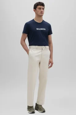 Aspesi Designer|T-shirts & Polo's^Heren t-shirt kortemouw blauw
