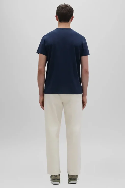 Aspesi Designer|T-shirts & Polo's^Heren t-shirt kortemouw blauw