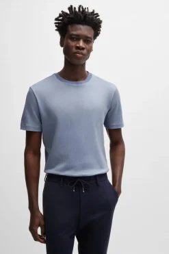 Boss Black Luxury|T-shirts & Polo's^Heren t-shirt kortemouw blauw