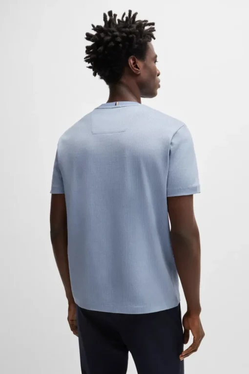 Boss Black Luxury|T-shirts & Polo's^Heren t-shirt kortemouw blauw