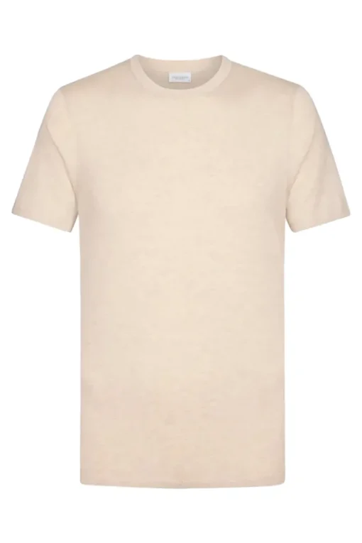 Profuomo Modern Classics|T-shirts & Polo's^Heren t-shirt kortemouw bruin