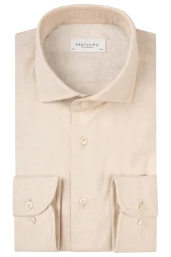 Profuomo Modern Classics|T-shirts & Polo's^Heren t-shirt kortemouw bruin