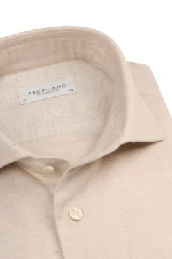 Profuomo Modern Classics|T-shirts & Polo's^Heren t-shirt kortemouw bruin