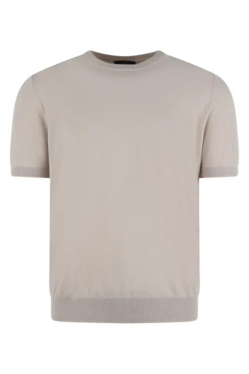 Per Venti Luxury|T-shirts & Polo's^Heren t-shirt kortemouw bruin
