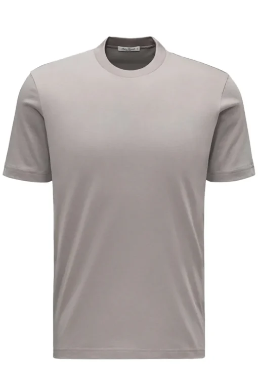 Stefan Brandt Luxury|T-shirts & Polo's^Heren t-shirt kortemouw bruin