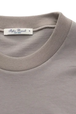Stefan Brandt Luxury|T-shirts & Polo's^Heren t-shirt kortemouw bruin