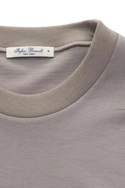 Stefan Brandt Luxury|T-shirts & Polo's^Heren t-shirt kortemouw bruin