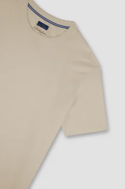 Paul & Shark Luxury|T-shirts & Polo's^Heren t-shirt kortemouw bruin