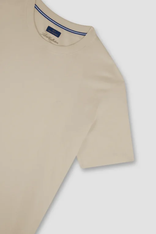 Paul & Shark Luxury|T-shirts & Polo's^Heren t-shirt kortemouw bruin
