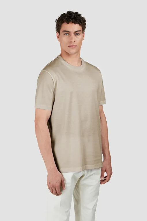 Paul & Shark Luxury|T-shirts & Polo's^Heren t-shirt kortemouw bruin