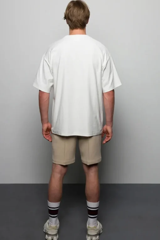 Benk Fashion Jeans & Casuals|T-shirts & Polo's^Heren t-shirt kortemouw ecru
