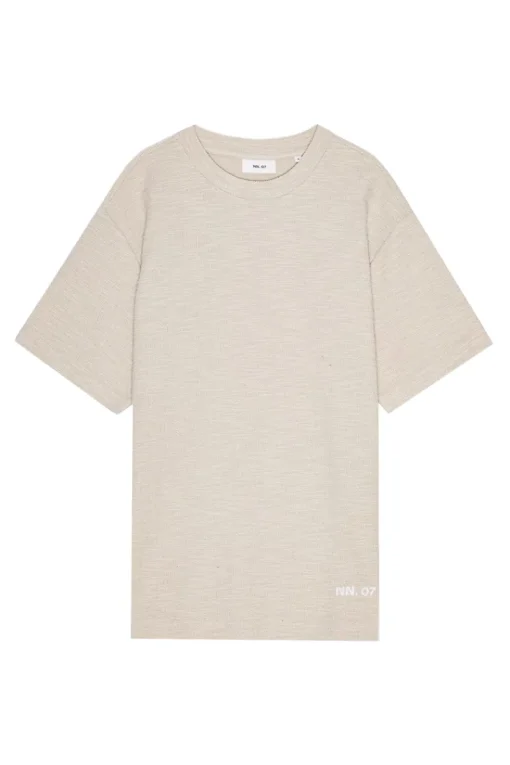 NN07 Designer|T-shirts & Polo's^Heren t-shirt kortemouw ecru