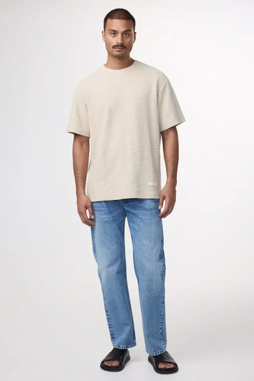 NN07 Designer|T-shirts & Polo's^Heren t-shirt kortemouw ecru