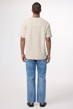 NN07 Designer|T-shirts & Polo's^Heren t-shirt kortemouw ecru
