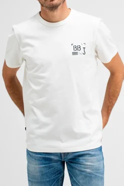 Butcher of Blue Designer|T-shirts & Polo's^Heren t-shirt kortemouw ecru