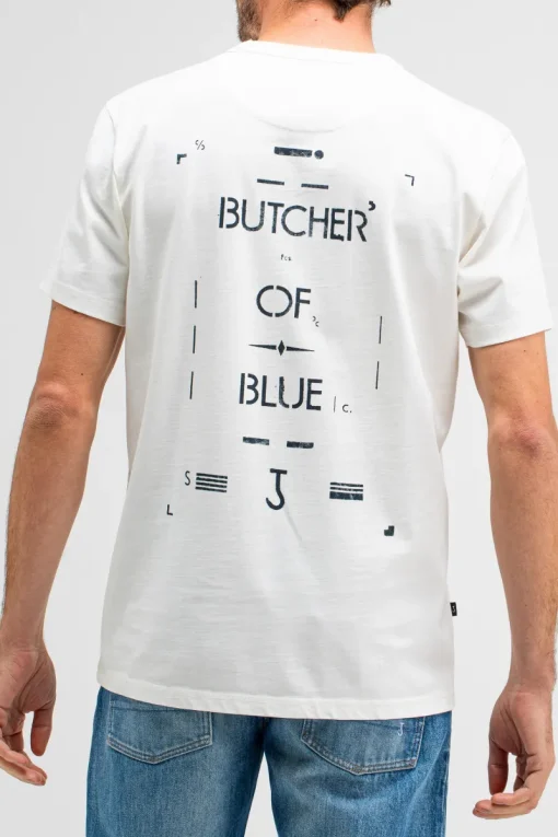 Butcher of Blue Designer|T-shirts & Polo's^Heren t-shirt kortemouw ecru