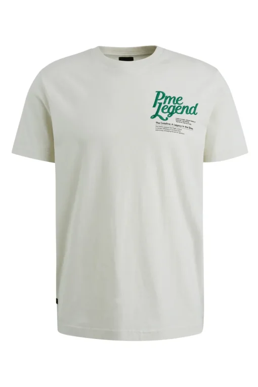 PME Legend Designer|T-shirts & Polo's^Heren t-shirt kortemouw ecru