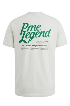 PME Legend Designer|T-shirts & Polo's^Heren t-shirt kortemouw ecru