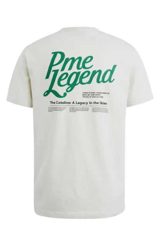 PME Legend Designer|T-shirts & Polo's^Heren t-shirt kortemouw ecru