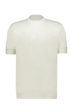 Stefan Brandt Luxury|T-shirts & Polo's^Heren t-shirt kortemouw ecru