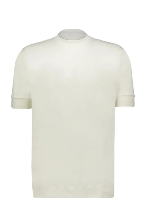 Stefan Brandt Luxury|T-shirts & Polo's^Heren t-shirt kortemouw ecru