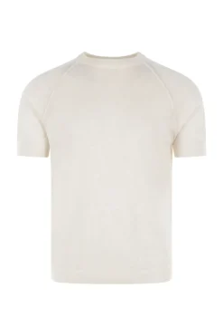 Daniele Fiesoli Outlet^Heren t-shirt kortemouw ecru