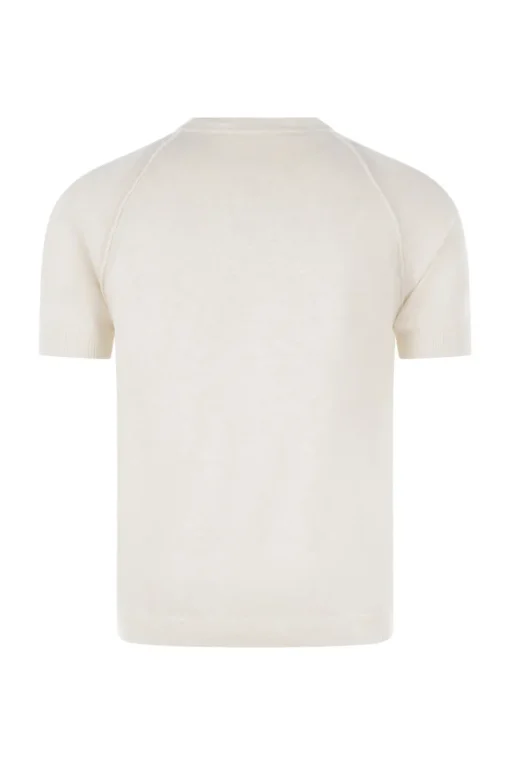 Daniele Fiesoli Outlet^Heren t-shirt kortemouw ecru