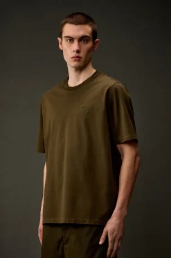 C.P. Company Designer|T-shirts & Polo's^Heren t-shirt kortemouw groen