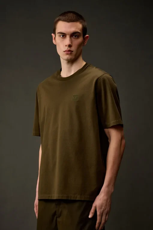 C.P. Company Designer|T-shirts & Polo's^Heren t-shirt kortemouw groen