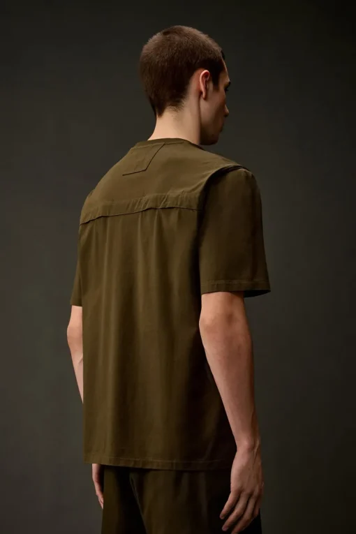 C.P. Company Designer|T-shirts & Polo's^Heren t-shirt kortemouw groen