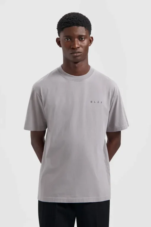 Olaf Hussein Designer|T-shirts & Polo's^Heren t-shirt kortemouw grijs