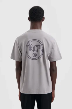 Olaf Hussein Designer|T-shirts & Polo's^Heren t-shirt kortemouw grijs