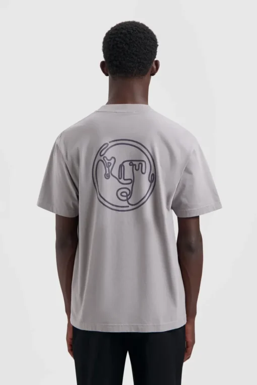 Olaf Hussein Designer|T-shirts & Polo's^Heren t-shirt kortemouw grijs