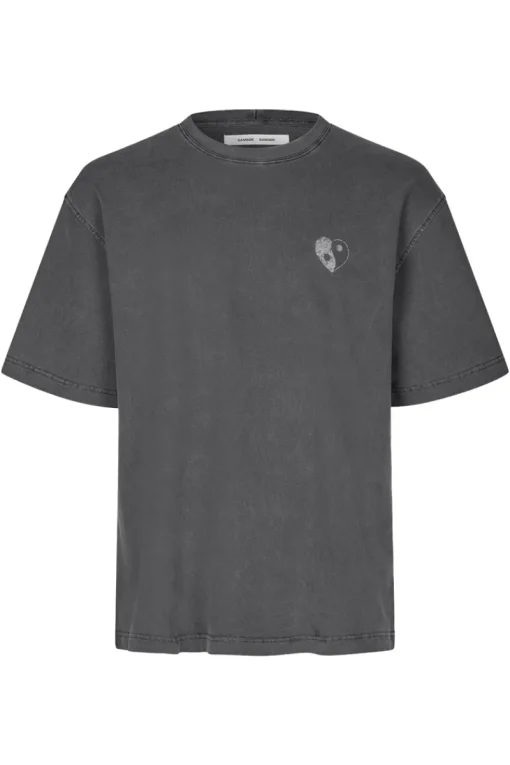 Samsøe Samsøe Designer|T-shirts & Polo's^Heren t-shirt kortemouw grijs