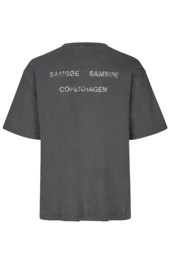 Samsøe Samsøe Designer|T-shirts & Polo's^Heren t-shirt kortemouw grijs
