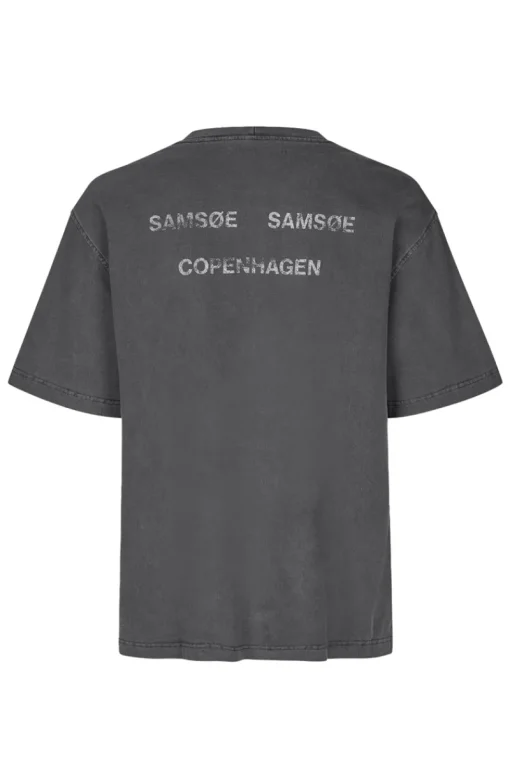 Samsøe Samsøe Designer|T-shirts & Polo's^Heren t-shirt kortemouw grijs