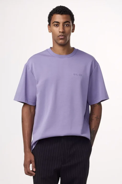 NN07 Designer|T-shirts & Polo's^Heren t-shirt kortemouw paars