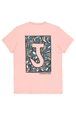 Butcher of Blue Jeans & Casuals|T-shirts & Polo's^Heren t-shirt kortemouw rose