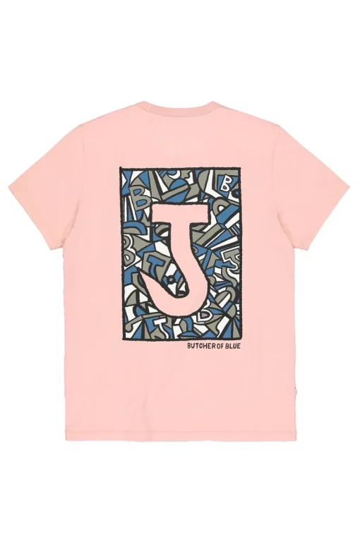 Butcher of Blue Jeans & Casuals|T-shirts & Polo's^Heren t-shirt kortemouw rose