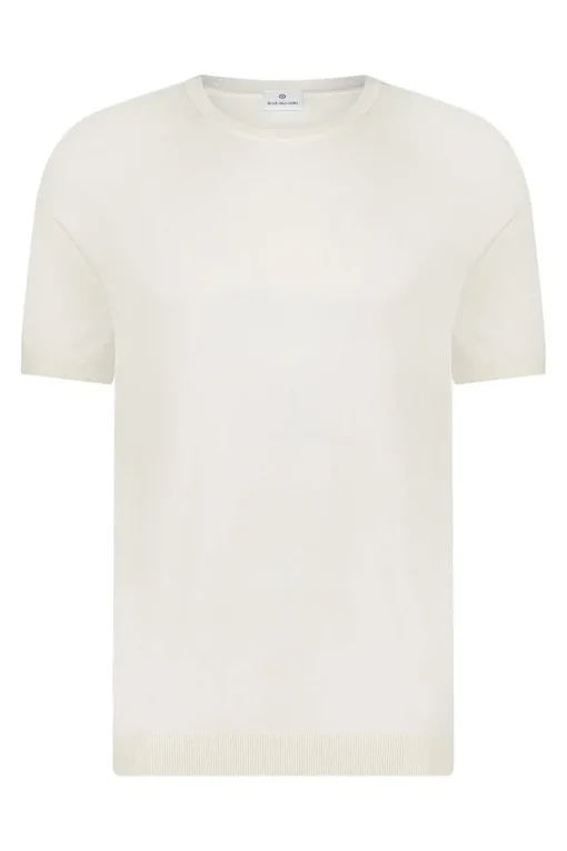 Blue Industry Jeans & Casuals|T-shirts & Polo's^Heren t-shirt kortemouw wit