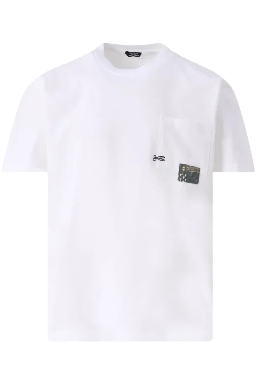 Denham Jeans & Casuals|T-shirts & Polo's^Heren t-shirt kortemouw wit
