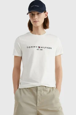 Tommy Hilfiger Jeans & Casuals|T-shirts & Polo's^Heren t-shirt kortemouw wit