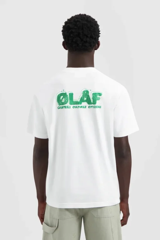 Olaf Hussein Designer|T-shirts & Polo's^Heren t-shirt kortemouw wit