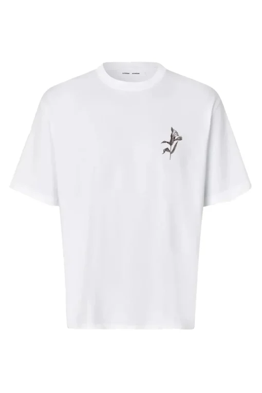 Samsøe Samsøe Designer|T-shirts & Polo's^Heren t-shirt kortemouw wit