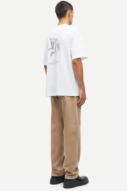 Samsøe Samsøe Designer|T-shirts & Polo's^Heren t-shirt kortemouw wit