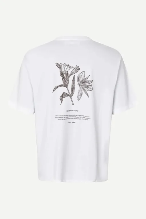 Samsøe Samsøe Designer|T-shirts & Polo's^Heren t-shirt kortemouw wit