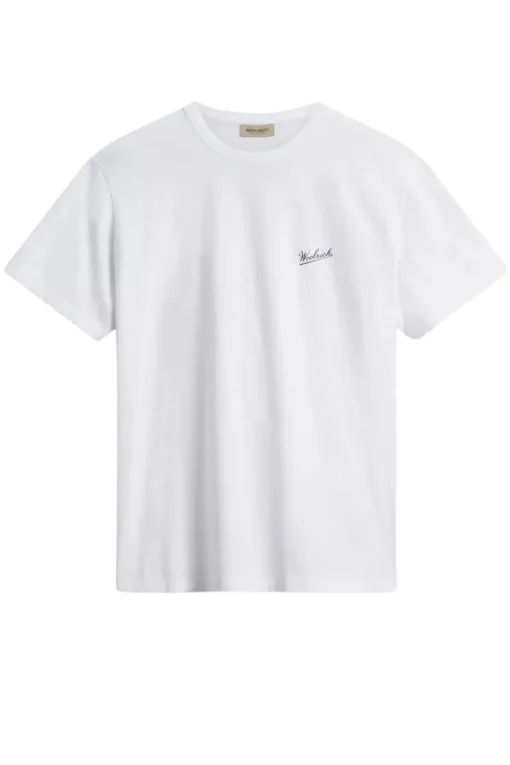 Woolrich Designer|T-shirts & Polo's^Heren t-shirt kortemouw wit